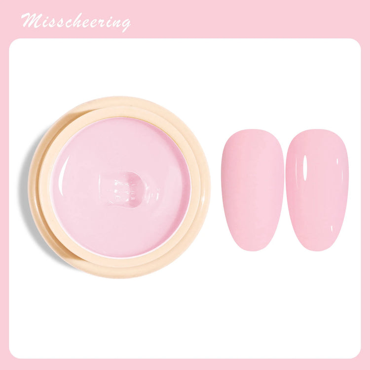 Misscheering 7.5ml Nude Pink Removable Gel Nail Polish UV/LED Gel Suitable  All Skin Tones Professional Nail Salons And Home DIY