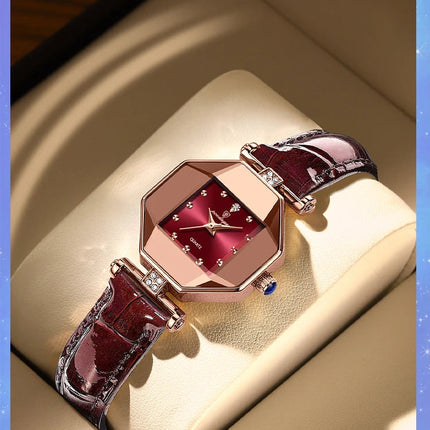 POEDAGAR Orologio da donna di alta qualità Orologi al quarzo in pelle impermeabile per donna Orologio da polso da donna casual di moda di lusso regalo Reloj platinumshop