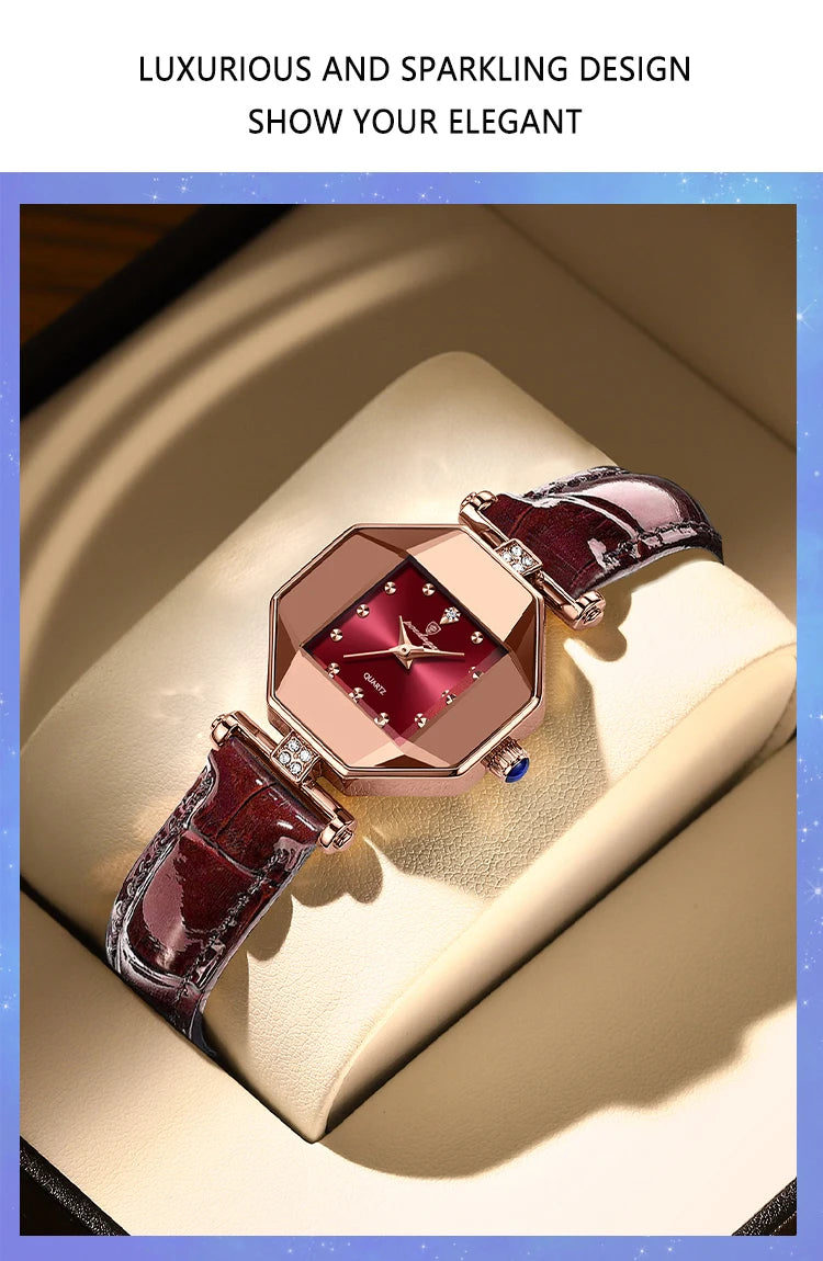 POEDAGAR Orologio da donna di alta qualità Orologi al quarzo in pelle impermeabile per donna Orologio da polso da donna casual di moda di lusso regalo Reloj platinumshop