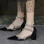 black shiny 4cm / 39