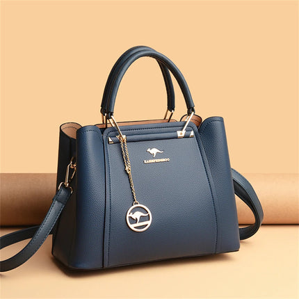 2024 Luxury Women Designer 3 Layers Shoulder Crossbody Sac Ladies Large Capacity Leather Handbags Shopper Brand Messenger Totes PlatiNum