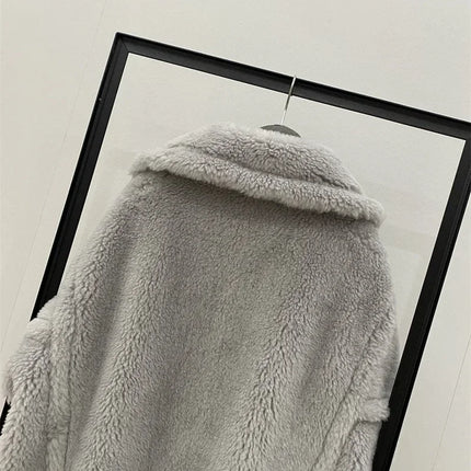Max Teddy Coat 62% Alpaca 26% Wool 12% Silk Coat Winter Thicken Women's Coat