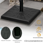 2 Pezzi Pesi per Base Ombrellone a Sbalzo 80kg Acqua/105kg Acqua e Sabbia, Pesi Pesanti per Supporto