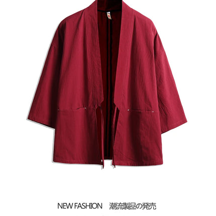 Camicia Estiva da Uomo Stile Cinese Kung Fu Tai Chi, Tinta Unita in Cotone, Comoda, Streetwear Retrò, Abbigliamento Tradizionale