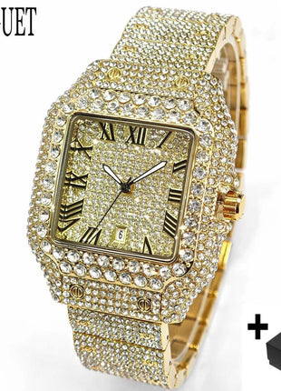 Orologio da Donna UNIGUET di Lusso alla Moda, Elegante Quadrante Piccolo con Diamanti Rosa, Mini Orologio da Polso al Quarzo Bling-Bling da Donna, Regalo platinumshop
