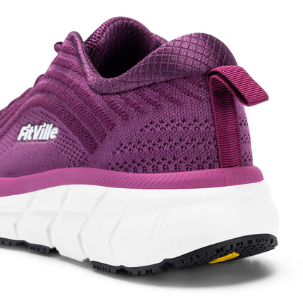 FitVille Wide Toe Box Shoes For Women Breathable Wide Fit Running Shoe Lightweight for Swollen Feet with Cushioned Relief Pain PlatiNum