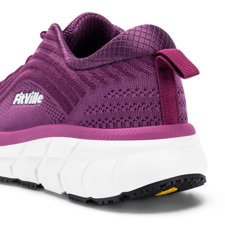 FitVille Wide Toe Box Shoes For Women Breathable Wide Fit Running Shoe Lightweight for Swollen Feet with Cushioned Relief Pain PlatiNum