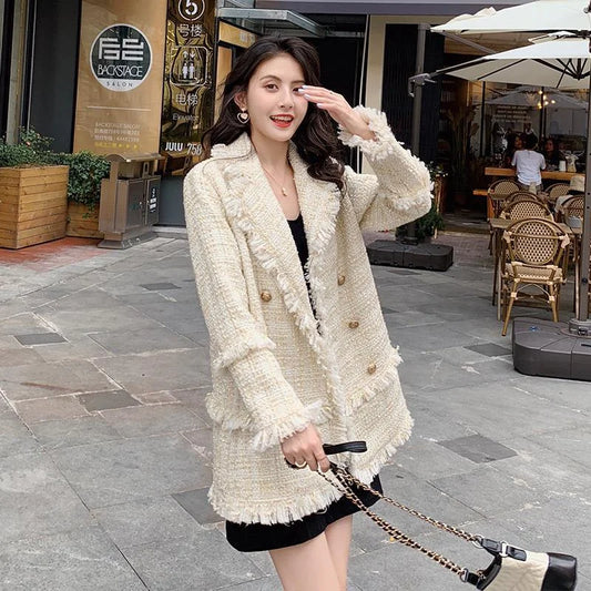 Women's Korean style small fragrance loose and fashionable suit top