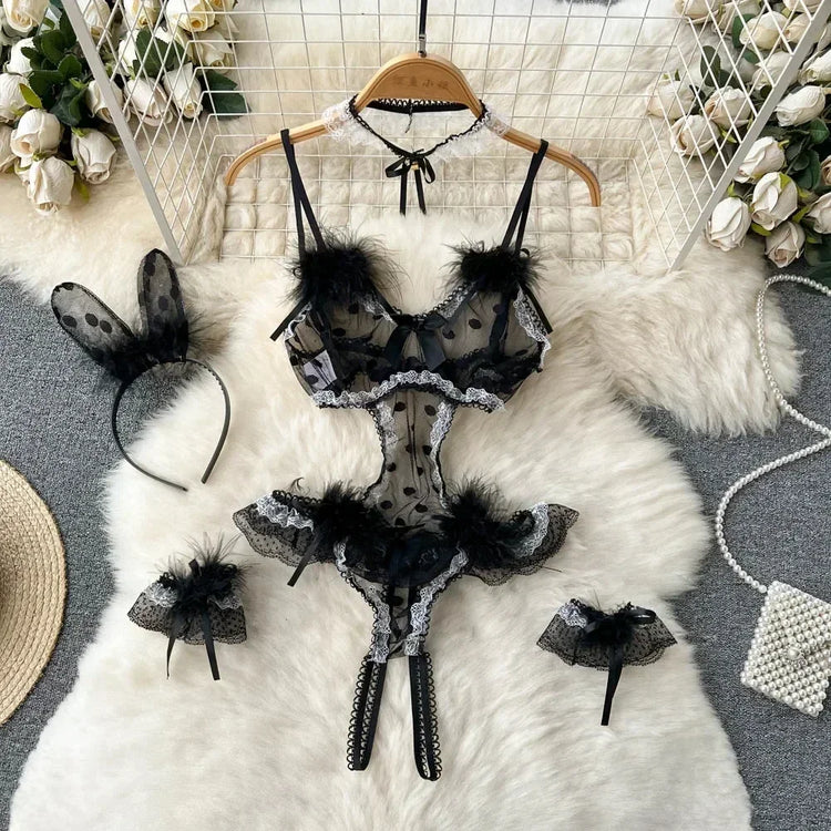 Tornova Sexy Uniform Lingerie Set Women's Underwear Sexy Lingerie Outfit Bra Sexy Set Lingerie Exotic Play Uniform Underwear Set