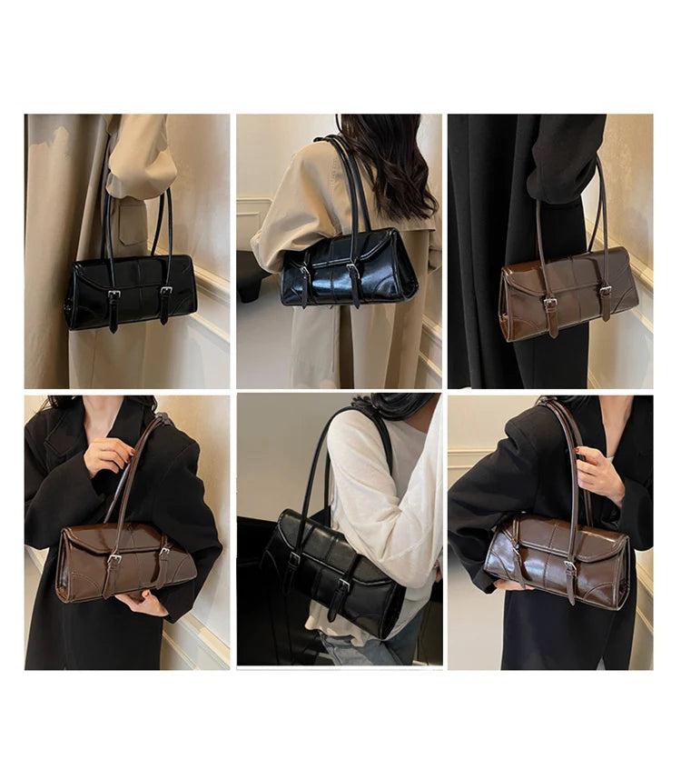 FOXER Lady's Shoulder Bag Genuine Leather Cross Body Bag 2025 Autumn Winter Large Capacity Travel Bag Commute Work Elegant