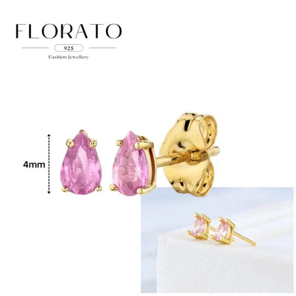 Lussuosa geometria 925 orecchio in argento sterling Ago rosa serie zircone orecchini a cerchio pendenti dolce moda regali di gioielli da sposa platinumshop