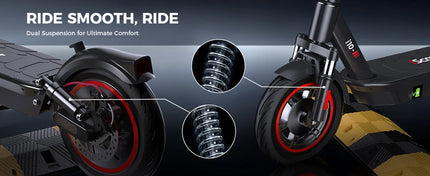 IScooter i10 Scooter elettrico 10 pollici 650W 15Ah Scooter elettrico pieghevole Kick Scooter gamma massima 45km eScooter elettrico Whit APP