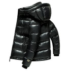 New national standard 90% down winter thickened down jacket, glossy hooded bread jacket, youth down jacket for men's wear
