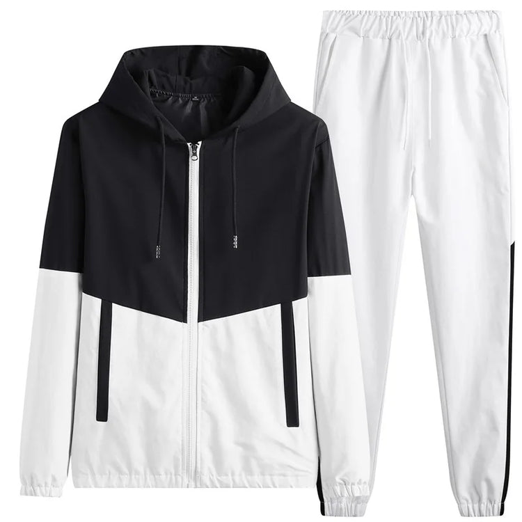 M-6XL-New-Men's-Sportswear-Set-from-Japan-South-Korea-Autumn-Casual-Wear-Men's-Hooded-Jacket-Leg-Tied-Pants-Trendy-Casual-Suit