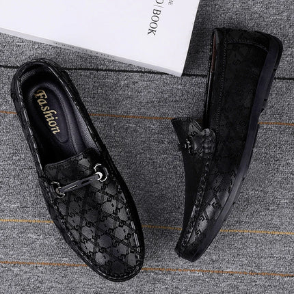 Nuovi Mocassini Neri da Uomo 2026, Scarpe in Pelle di Alta Qualità, Design Elegante, Suola Morbida, Comode Scarpe Casual