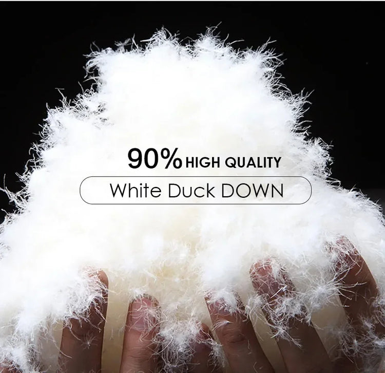 90% White Duck Down Removable Cap Men's Thermal Down Jacket Thick Puffer Jacket Men Coat High Quality Overcoat Winter Parka Men
