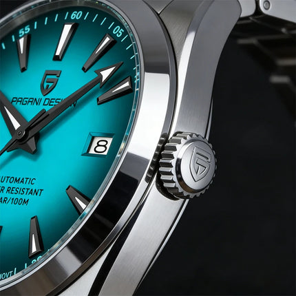 PAGANI DESIGN A150 40MM Orologio meccanico automatico da uomo con vetro zaffiro, sportivo, subacqueo, in acciaio inossidabile, impermeabile, per uomo