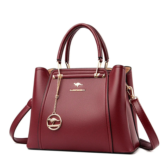 2024 Luxury Women Designer 3 Layers Shoulder Crossbody Sac Ladies Large Capacity Leather Handbags Shopper Brand Messenger Totes PlatiNum