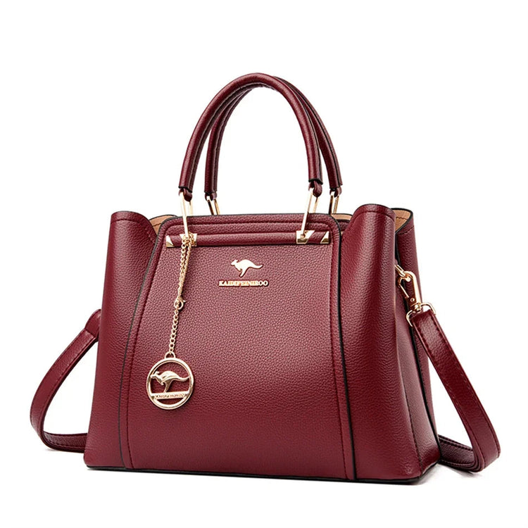 2024 Luxury Women Designer 3 Layers Shoulder Crossbody Sac Ladies Large Capacity Leather Handbags Shopper Brand Messenger Totes PlatiNum