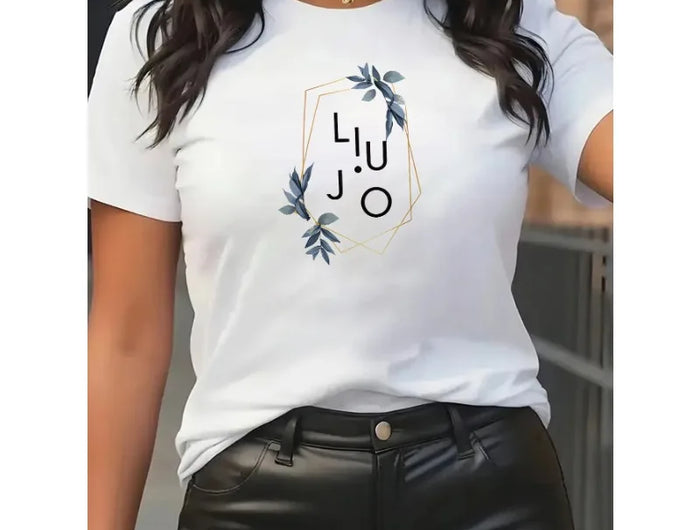 2025 T-shirt da donna Moda casual T-shirt in cotone a maniche corte Summer Street Wear Y2k T-shirt da donna moda casual