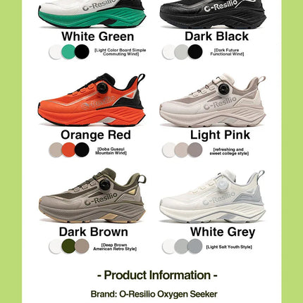 ONEMIX Sneakers da corsa per esterni Scarpe da trail elastiche da uomo Sneakers da donna leggere e traspiranti Coppia scarpe casual impermeabili PlatiNum