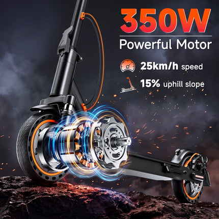 Monopattino Elettrico TODIMART T6 per Adulti, Motore 350W (Picco 500W), Batteria 36V 7.8Ah, Pneumatici Solidi a Nido d'Ape Antiesplosione da 8.5 Pollici, Connessione APP, Pieghevole