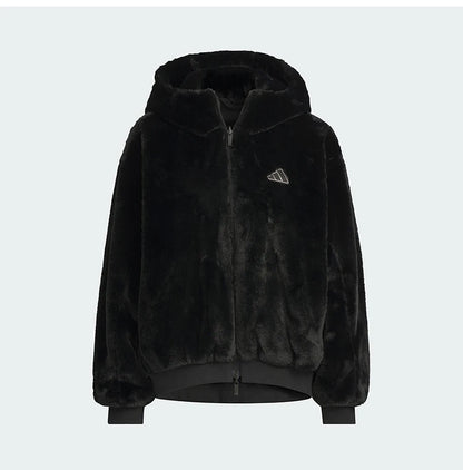 Adidas Official Authentic New Women's Reversible Warm Hooded Jacket JM1051