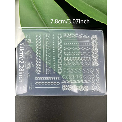 1pc Sweater Line Hat 3D Mold Silicone Nail Art Decorations Ultrathin DIY Templates Mold for Nails Jewelry Crafts