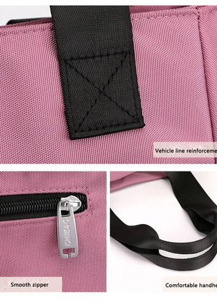 High Quality Large Capacity Handbag Tote Bags Lightweight Waterproof Nylon Shoulder Bag For Work School And Travel Shoulder Bags PlatiNum