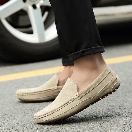 Mocassini da uomo in pelle scamosciata di lusso 2022 scarpe casual da uomo scarpe da barca fatte a mano da uomo Slipon scarpe da guida mocassini maschili Zapatos