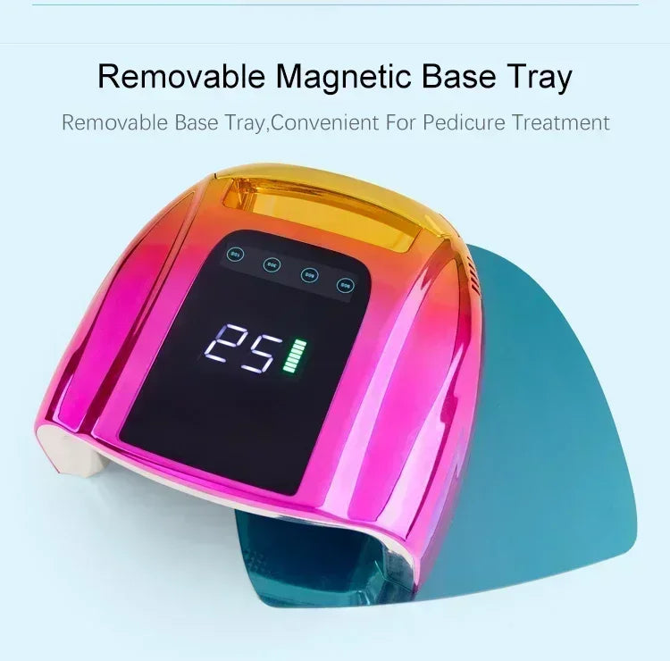 Wireless Rechargeable Uv‑Led Nail‑Lamp Cordless Gel‑Polish‑Dryer For Home‑Spa‑Manicure‑Session Portable Long‑Lasting Nail‑Curing‑Light