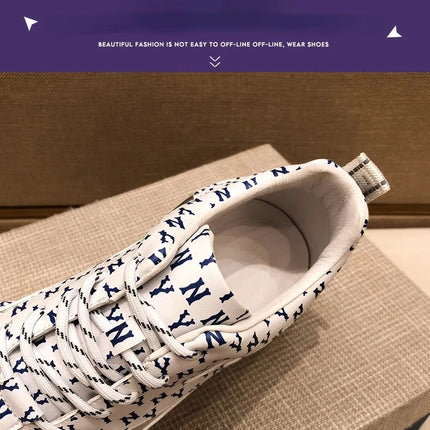 Brand Men Sneakers Fashion Print Casual Shoes Men Breathable Lace Up Running Shoes Luxury High Quality Men Sport Shoes 2026 New