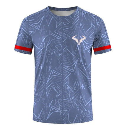3D Printed Men's and Women's Outdoor Extreme Sports Short Sleeve Round Neck T-Shirt Badminton and Tennis Series