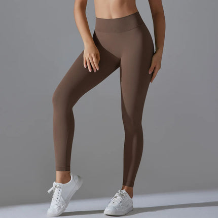 Fitness Sports Leggings Women's High Waist Seamless Yoga Legging Scrunch Butt Breathable Push Up Sports Pants Women Gym Tights PlatiNum