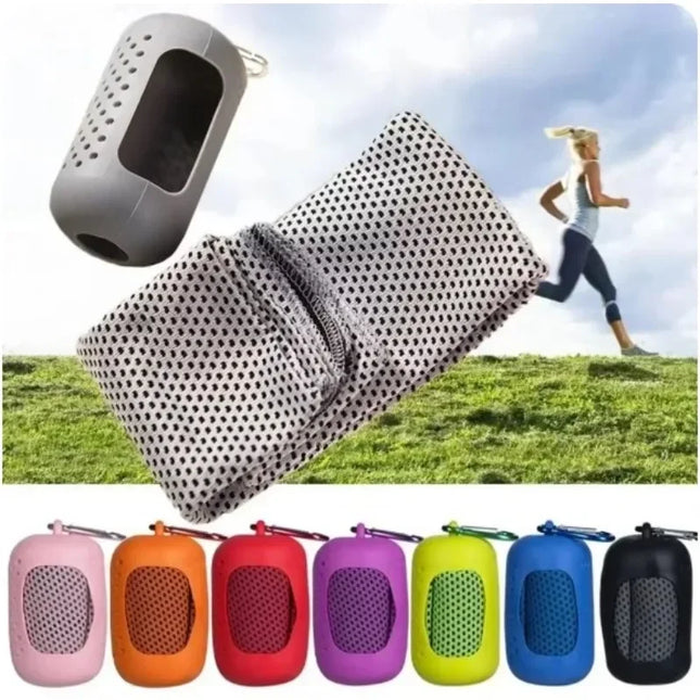 Microfiber Towel for Bath and Beach, Cooling for Summer, Quick-Drying Outdoor Sports Towel, Portable Iced Towel for Travel, Swimming, Gym, and Fitness
