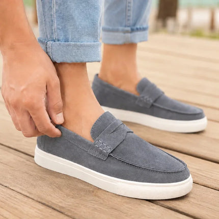 Mocassini classici da uomo, scarpe casual traspiranti senza lacci, scarpe da uomo di design, comode scarpe da guida antiscivolo, mocassini da uomo