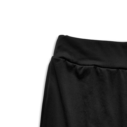 Gonna aderente elastica a vita alta: mini lunghezza attillata, tessuto morbido e traspirante, ideale per la primavera e l'estate