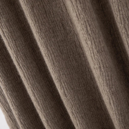Choice Luxury Women 100% Cashmere Skirt Pleated Mid-Calf Skirt Spring Autumn Office Lady Grace Style A-Skirt Cashmere Knitwear PlatiNum
