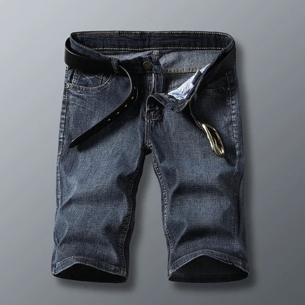 Jorts in denim slim da uomo stile classico da uomo Estate New Business Fashion Thin Stretch Short Casual jorts da uomo