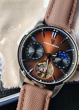 PAGANI DESIGN 41MM Orologio da uomo Orologio meccanico automatico di lusso Orologio da pilota impermeabile in acciaio inossidabile da 100 m PDYS021