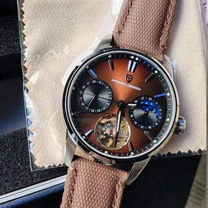 PAGANI DESIGN 41MM Orologio da uomo Orologio meccanico automatico di lusso Orologio da pilota impermeabile in acciaio inossidabile da 100 m PDYS021