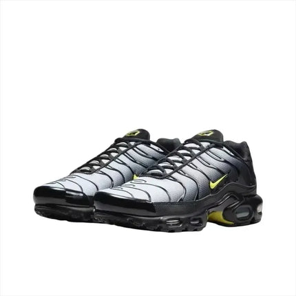 Nike Air Max Plus TN Men's Black Wolf Grey Opti Yellow Gradient Mesh Breathable Air Cushion Soft Elastic Sneakers DM0032-012