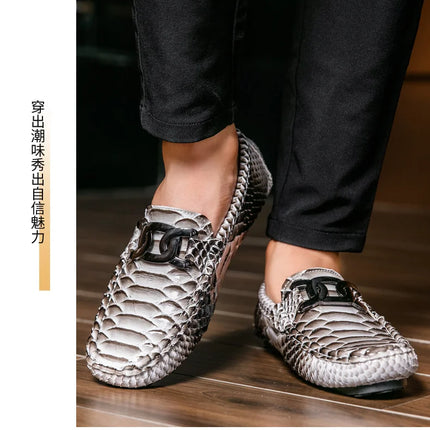 Mocassini in Pelle da Uomo 39-46, Scarpe Eleganti per Matrimoni e Feste, Calzature di Alta Qualità, Mocassini Slip-on di Lusso per Uomo