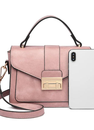 Miss Lulu WOMEN'S Handbag Small Elegant Handle bag Leather shoulder bag Stylish Shoulder bag Shoulder for Allt PlatiNum