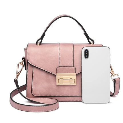 Miss Lulu WOMEN'S Handbag Small Elegant Handle bag Leather shoulder bag Stylish Shoulder bag Shoulder for Allt PlatiNum