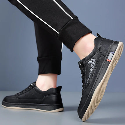 Scarpe casual da uomo alla moda Scarpe semplici da uomo retrò in vera pelle Scarpe da lavoro formali eleganti per pendolari Mocassini con consegna gratuita