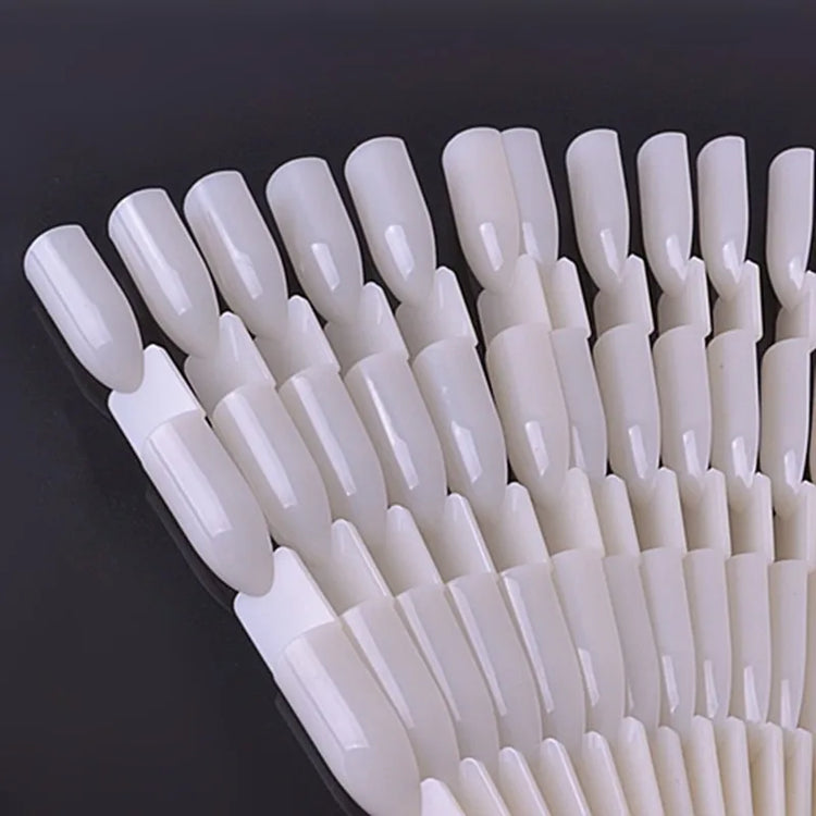 50pcs Set 150 Tips 3 Knots Fan Nail Art Display Swatch Chart UV Gel Polish Practice Color Card Palette Tool 2027