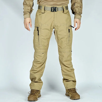Men's Outdoor Tactical Pants With Multi Pocket Combat Training Hunting Cargo Pants Waterproof Wear-resistant Workwear Pants