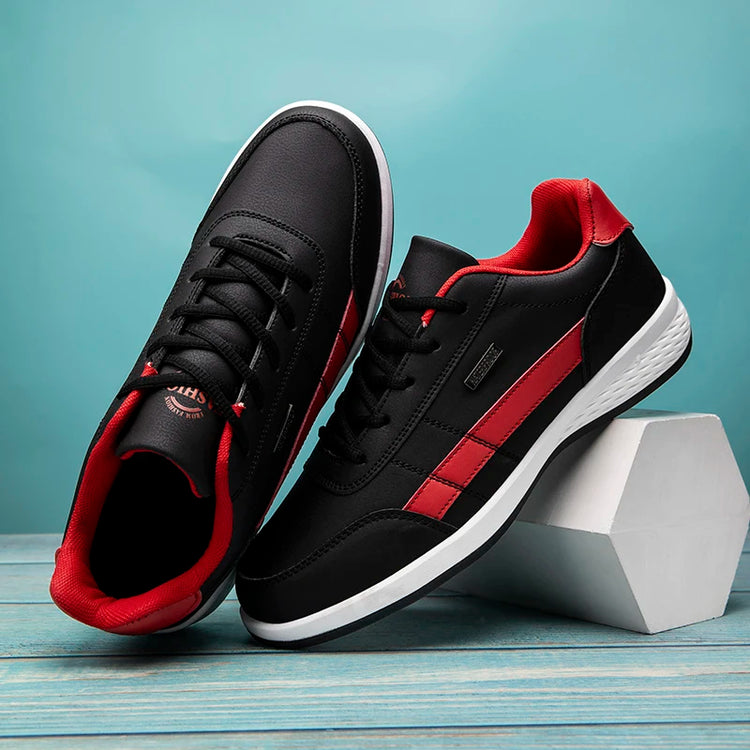 Pu Leather Men Shoes Sneakers Trend Casual Breathable Leisure Male Sneakers Non-Slip Footwear Vulcanized Shoes Tenis Masculino