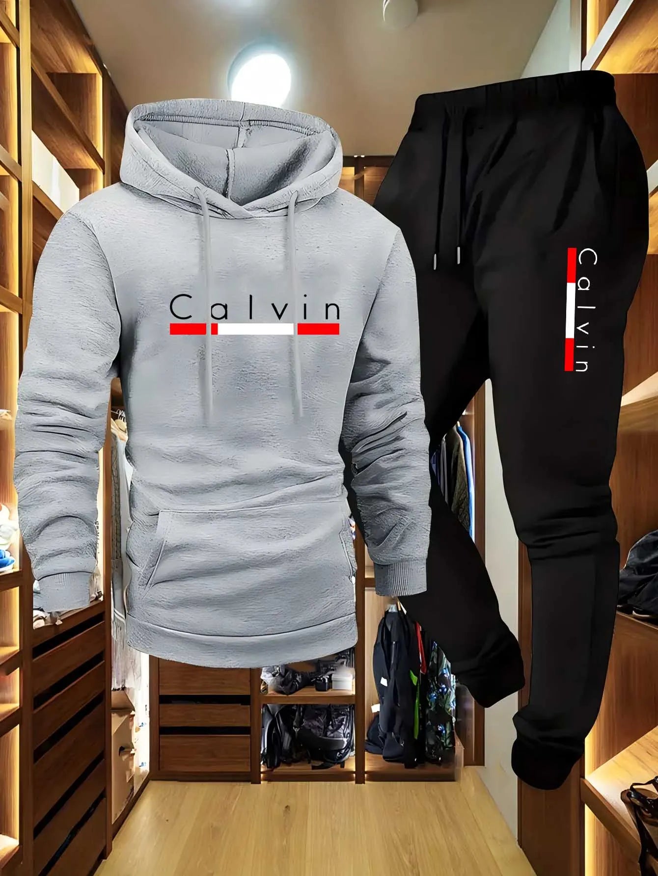 2025 Set di abbigliamento sportivo da jogging casual da uomo con cappuccio e pantaloni sportivi neri Giacca gommata Sport di moda Set invernale caldo da 2 pezzi